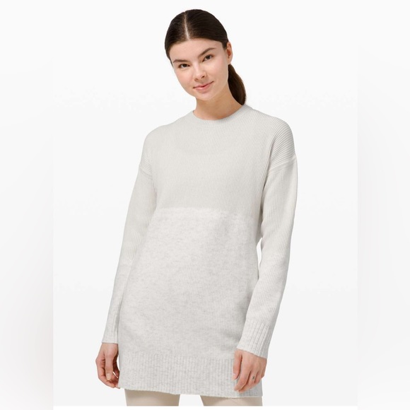 lululemon athletica Sweaters - Lululemon Restful Intention Cashmere Sweater Light Pink Size M